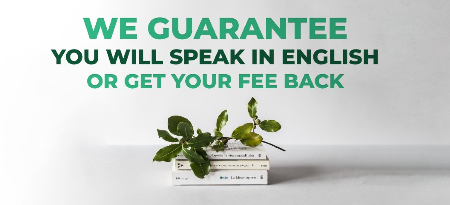 GILP provides guarantee to speak in english or get your fee back with our spoken english course .
