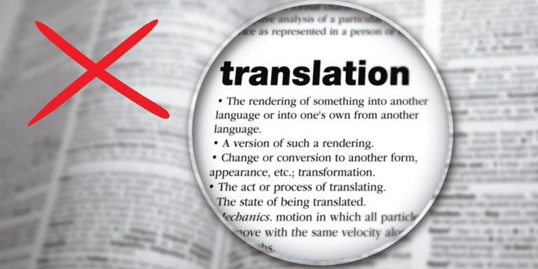 Avoid Translation to improve English