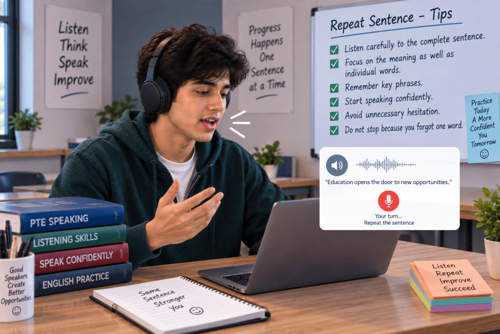 PTE speaking fluency